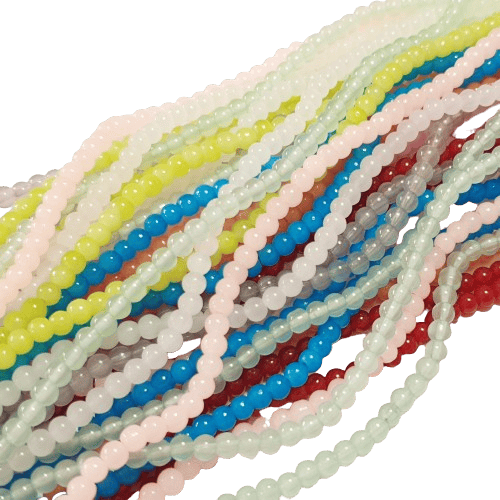 4mm Imitation Jade Glass Beads image 0