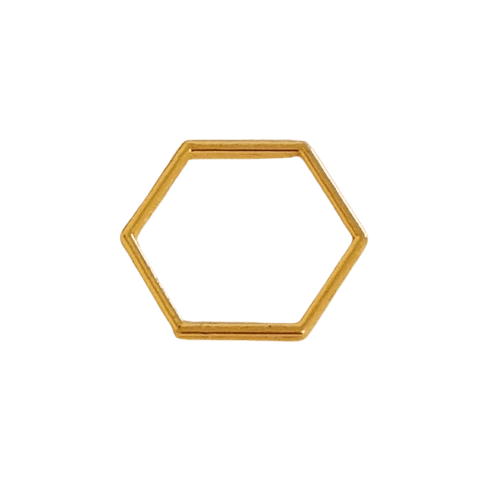 Gold Plated Honeycomb Links image 1