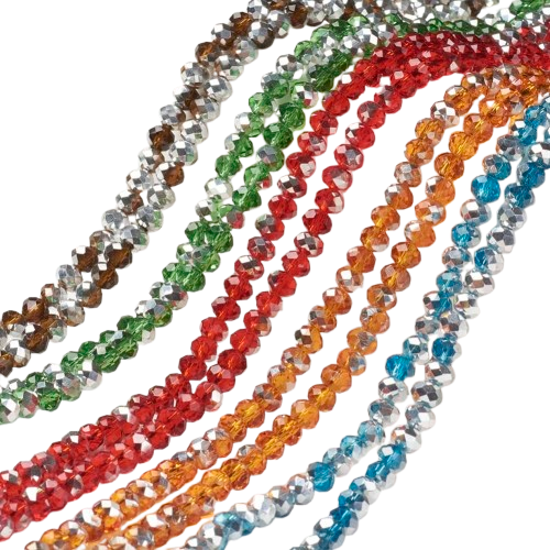 4mm Electroplate Rondelle