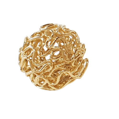 12mm Hollow Wire Beads image 1