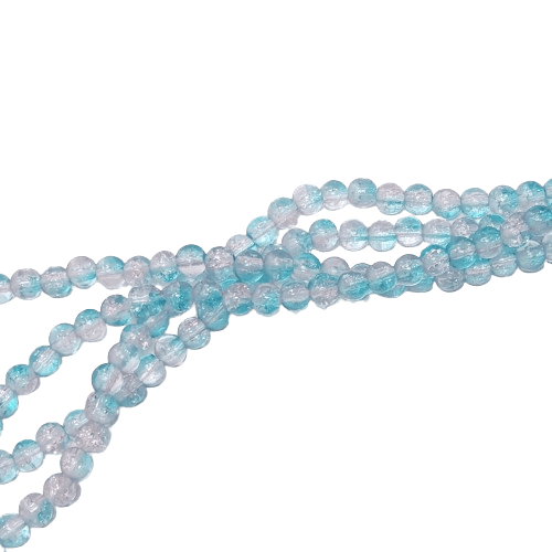 Glass Crackle Beads 6mm image 1