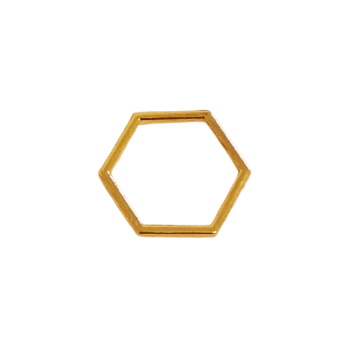 Gold Plated Honeycomb Links image 2