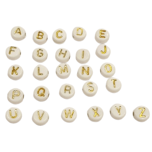 Acrylic letter beads image 0