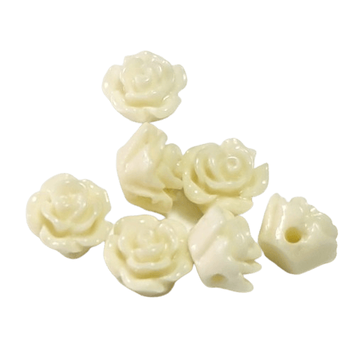 Resin flower beads - two sizes image 2
