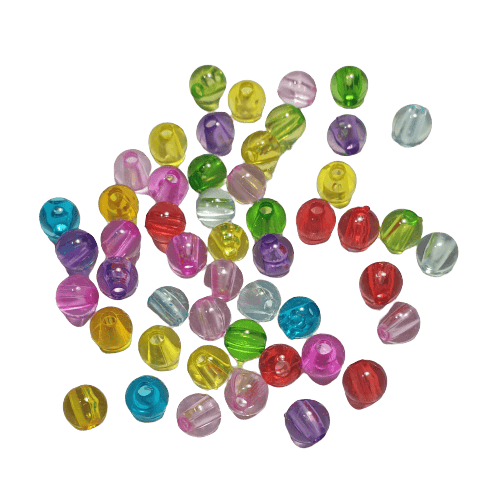 Transparent Coloured Round Beads image 0