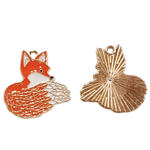 Enamel Fox Charm image 0