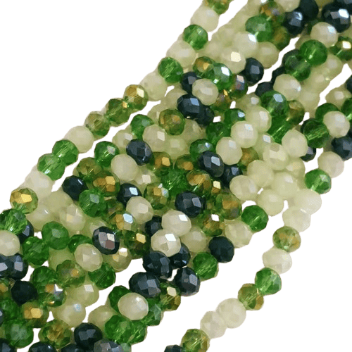 Multicoloured Glass Rondelle Strands image 4