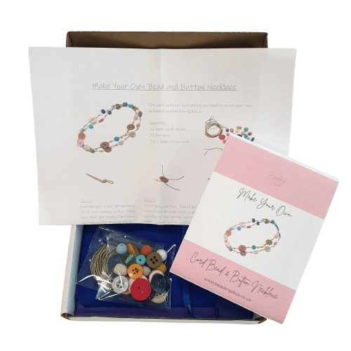 Make Your Own Cord Bead and Button Necklace image 0