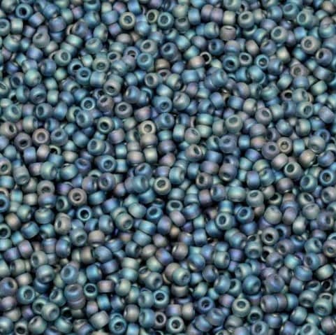 Matte Transparent Grey AB Miyuki Seed Beads image 0