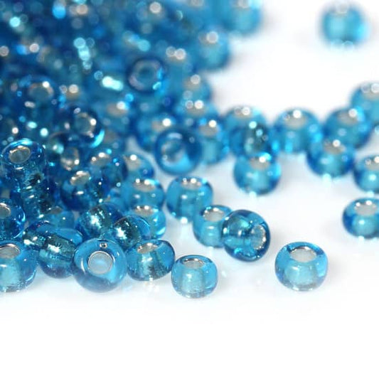Blue Glass Seed Beads image 0
