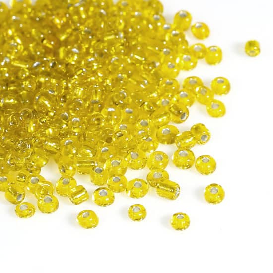 Yellow Glass Seed Beads image 0