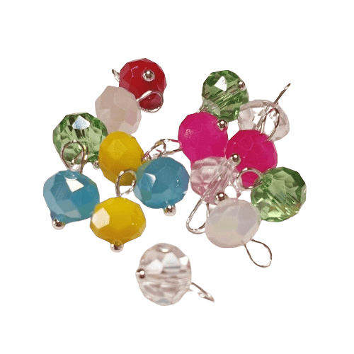 Glass Beads on Head pins image 1