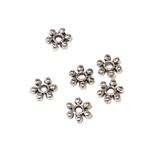 Antique Silver Snowflake Spacers image 0