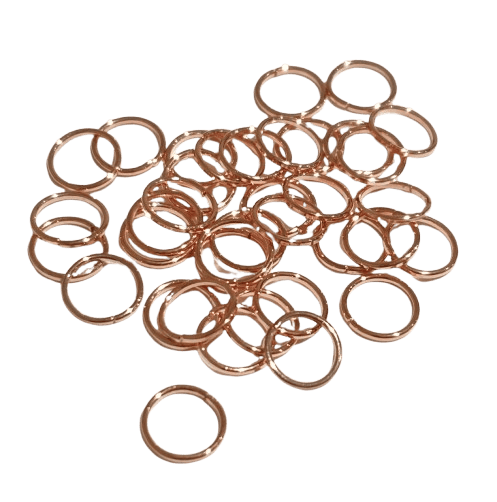 7mm Rose Gold Jump Rings image 0