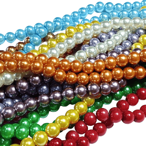 8mm Glass Pearl Beads image 0