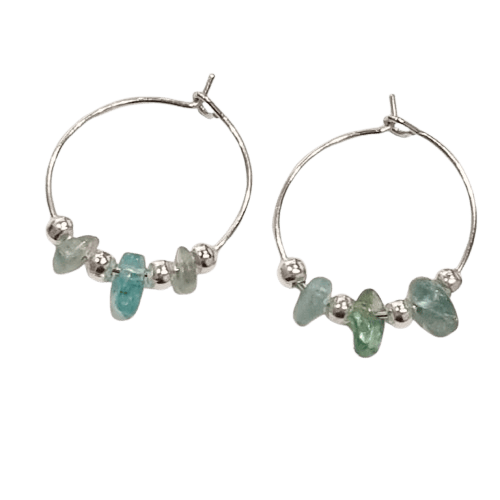 Make Your Own Gemstone Hoop Earrings