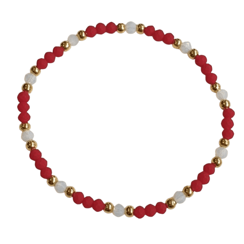 Red, white and gold mini make