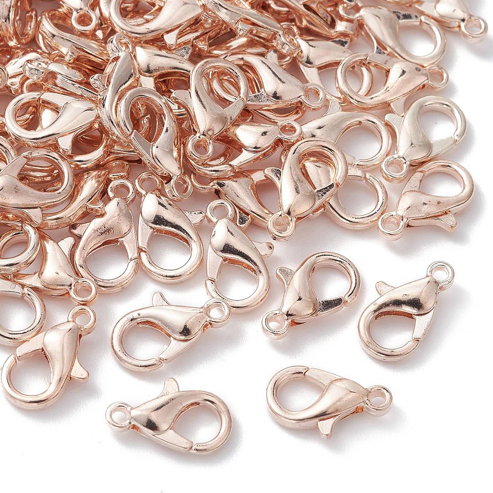 Rose gold plated lobster clasp