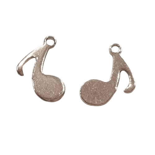 Silver Tone Music Charm image 0