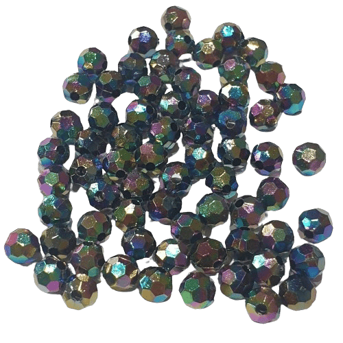 Black AB 6mm Beads image 0