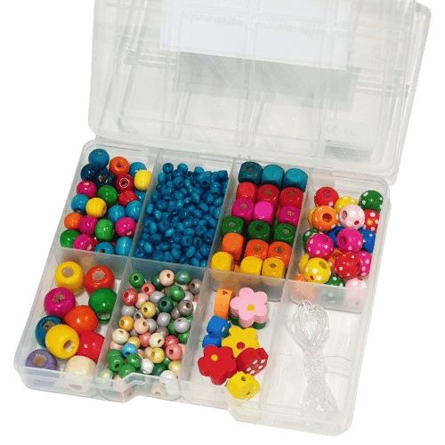 Children's Wooden Bead Selection - Flowers image 0