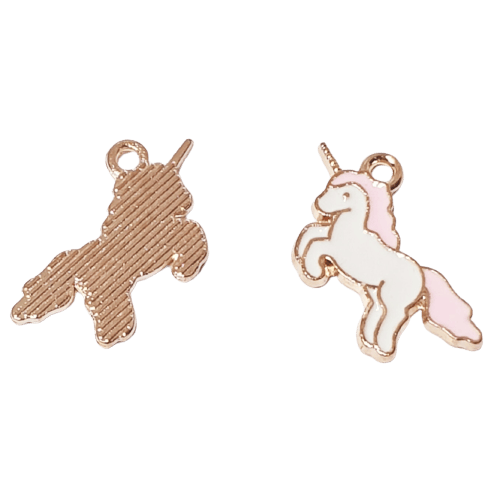 Enamel Unicorn Charm image 0