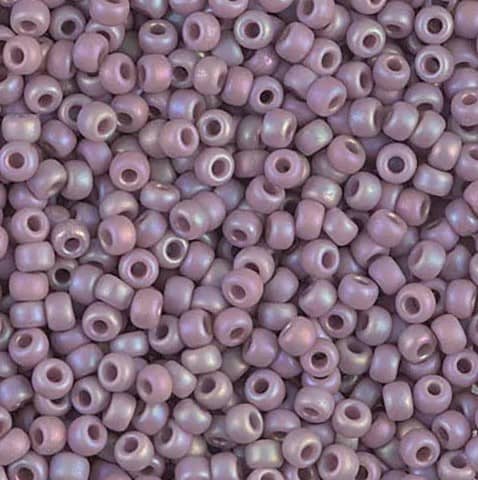 Matte Opaque Mauve Miyuki Seed Beads image 0