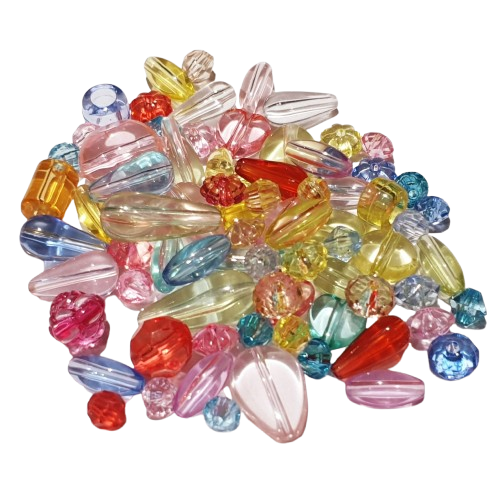 Transparent Mixed Shaped Bead Mix image 0