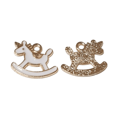 Enamel Rocking Horse Charm image 0