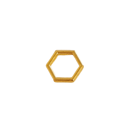 Gold Plated Honeycomb Links image 3