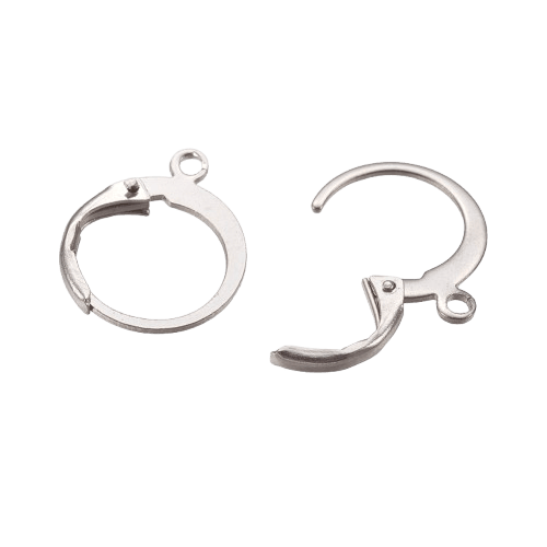 Silver Colour Lever Back Huggies