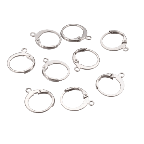 Silver Colour Lever Back Huggies