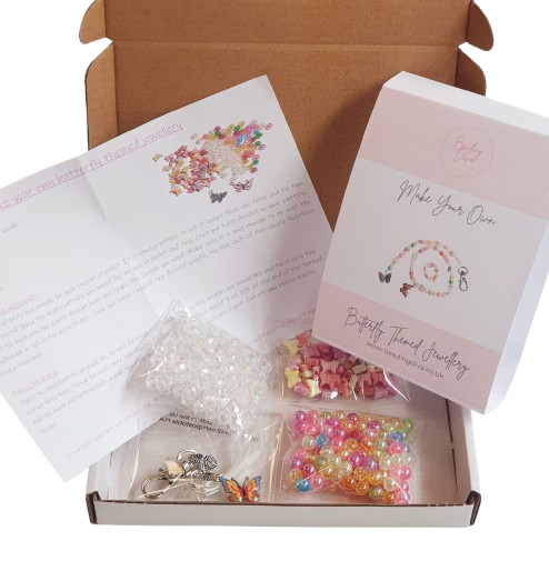 Butterfly Themed Children's Jewellery Making Kit