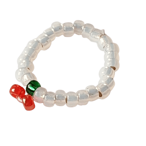 Beaded Cherry Ring