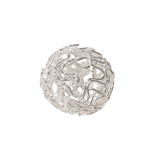 12mm Hollow Wire Beads image 2