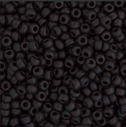Black Matte Miyuki Seed Beads image 0