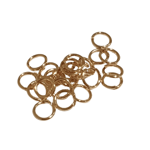 5mm Gold Plated Split Rings image 0