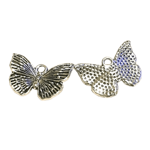 Silver tone butterfly charm image 0