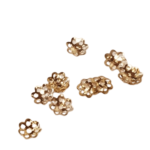 6mm bead caps image 1