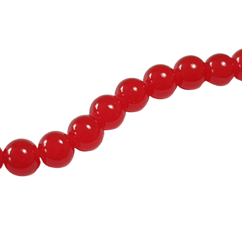 10mm Imitation Jade Round Glass Beads image 2