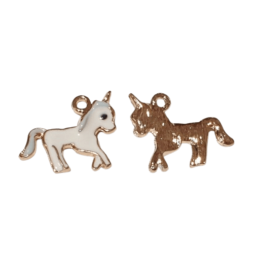 Enamel Unicorn Charm image 0