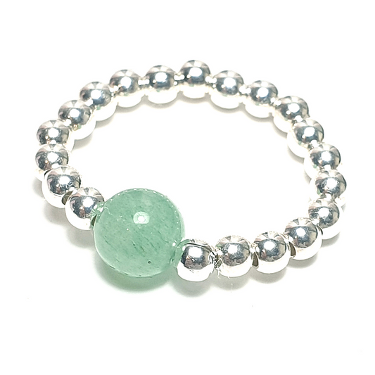 Beaded Gemstone Ring