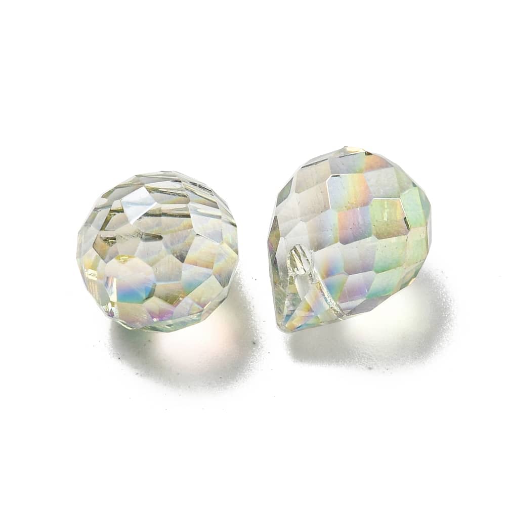 Lime green Briolette Bead