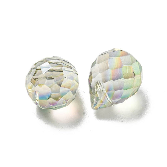 Lime green Briolette Bead