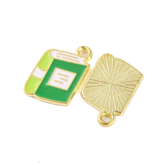 Enamel Book Charm