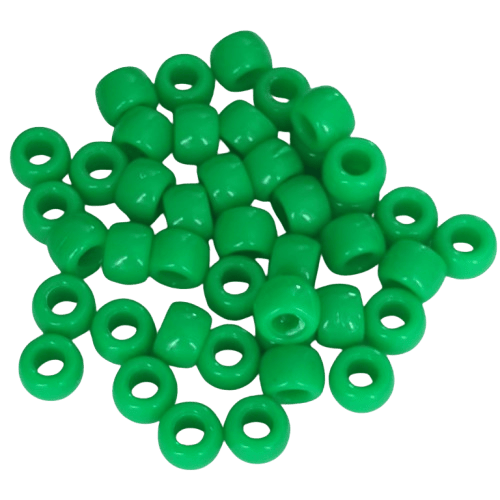 Green Pony Beads
