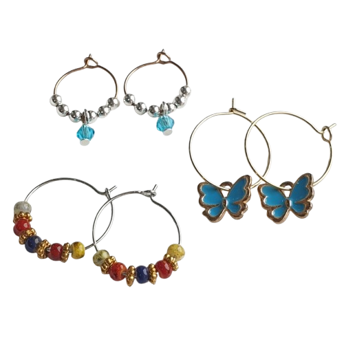 Hoop Earrings Three Ways