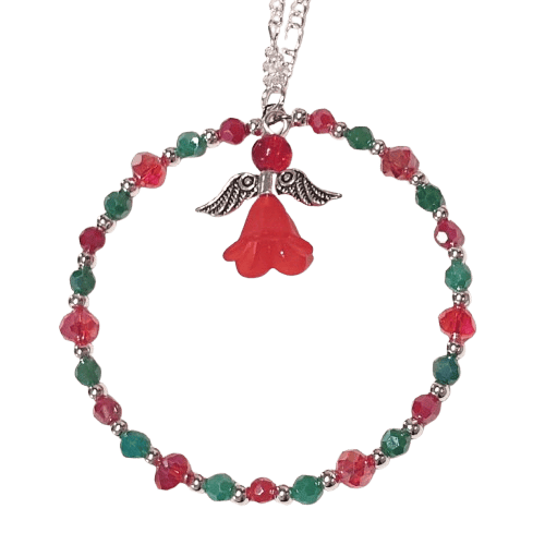 Hanging Angel or Snowman in Hoop Decoration