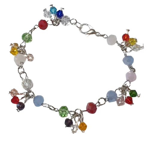 Make Your Own Eye pin and Head pin Cluster Bracelet