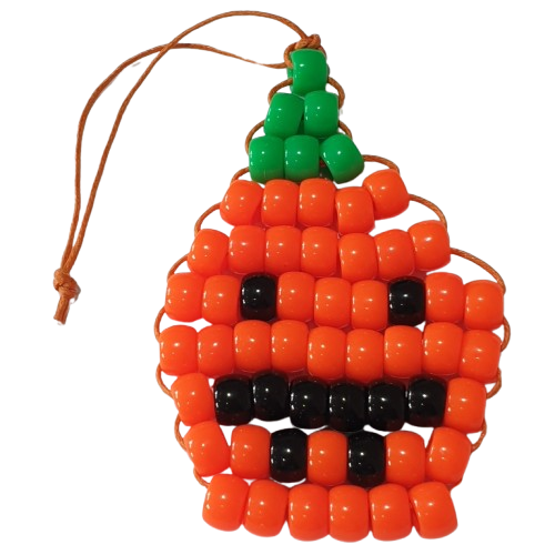 Pumpkin Pony Bead Decoration